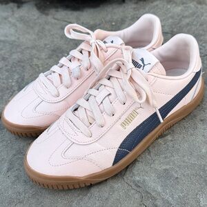 PUMA PINK LEATHER CLASSIC LOGO TRAINER SNEAKERS - 7.5 👟💗